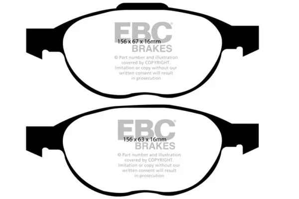 EBC 12+ Ford C-Max 2.0 Hybrid Greenstuff Front Brake Pads – DP21524