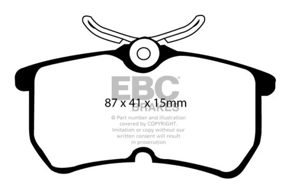 EBC 13+ Ford Fiesta 1.6 Turbo ST Greenstuff Rear Brake Pads – DP21218