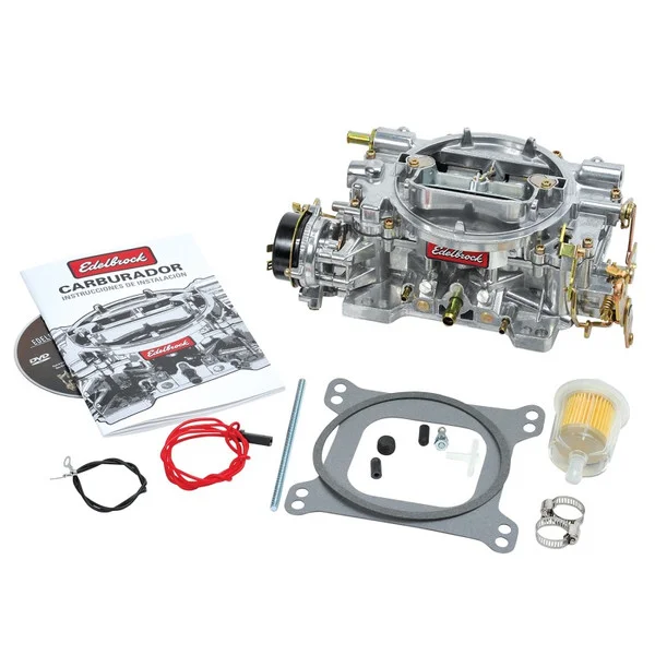 Edelbrock Carburetor Performer Series 4-Barrel 750 CFM Electric Choke Satin Finish – 1411