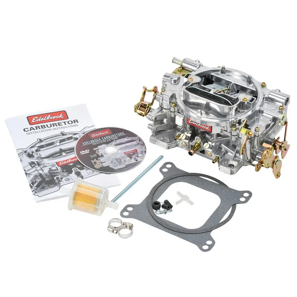 Edelbrock Carburetor Performer Series 4-Barrel 800 CFM Manual Choke Satin Finish – 1412