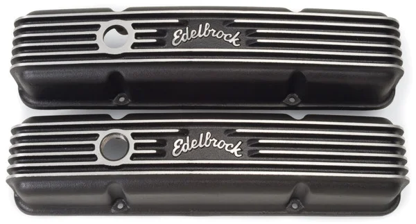 Edelbrock Valve Cover Classic Series Chevrolet 1959-1986 262-400 CI V8 Black – 41443