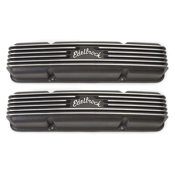 Edelbrock Valve Cover Classic Series Chevrolet 1959-1986 262-400 CI V8 Black – 41453