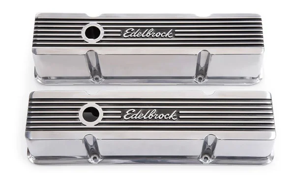 Edelbrock Valve Cover Elite II Series Chevrolet 1959-1986 262-400 CI V8 Tall Polished – 4263