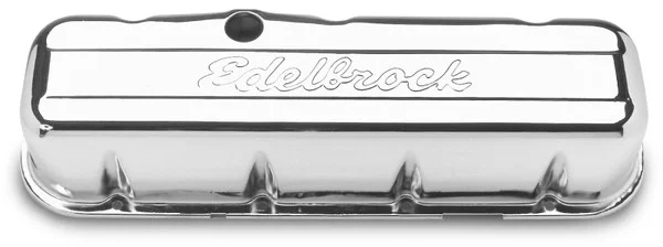 Edelbrock Valve Cover Signature Series Chevrolet 1965 and Later 396-502 V8 Chrome – 4680