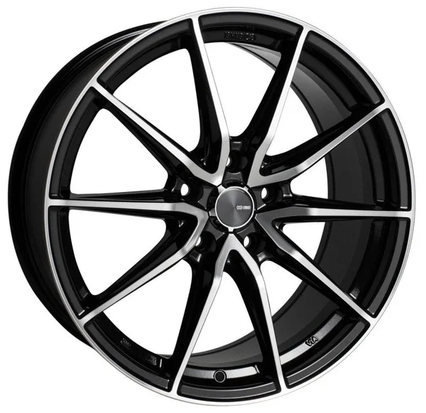 Enkei DRACO 17×7.5 5×100 45mm Offset 72.6mm Bore Black Machined Wheel – 509-775-8045BKM