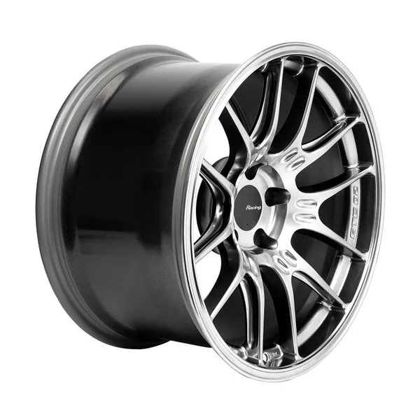 Enkei GTC02 18×10.5 5×114.3 15mm Offset 75mm Bore Hyper Silver Wheel – 534-8105-6515HS