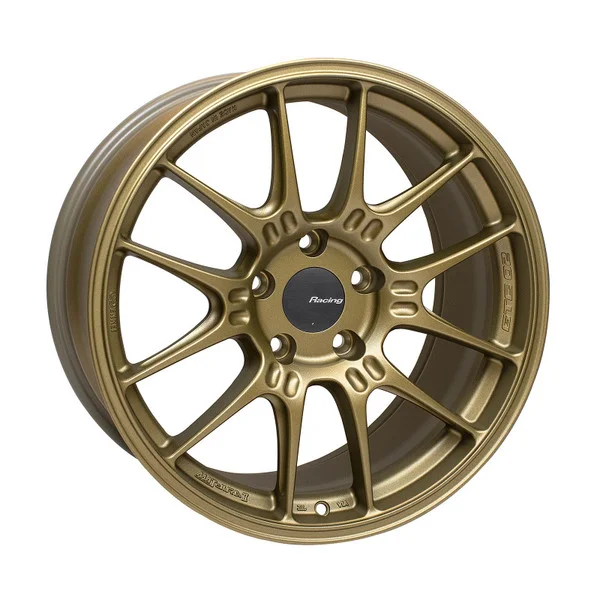 Enkei GTC02 18×9.5 5×120 45mm Offset 72.5mm Bore Titanium Gold Wheel – 534-895-1245GG