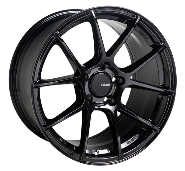 Enkei TS-V 18×8.5 40mm Offset 5×108 72.6mm Bore Gloss Black Wheel – 522-885-3140BK