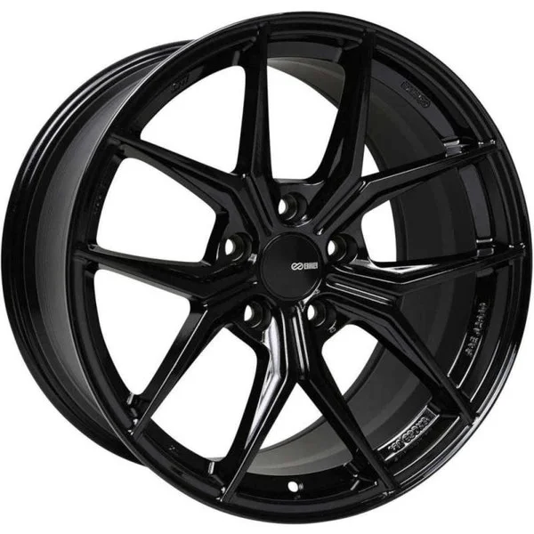 Enkei TSR-X 18×8.5 45mm Offset 5×114.3 ZP 72.6mm Bore Gloss Black Wheel – 529-885-6545BK