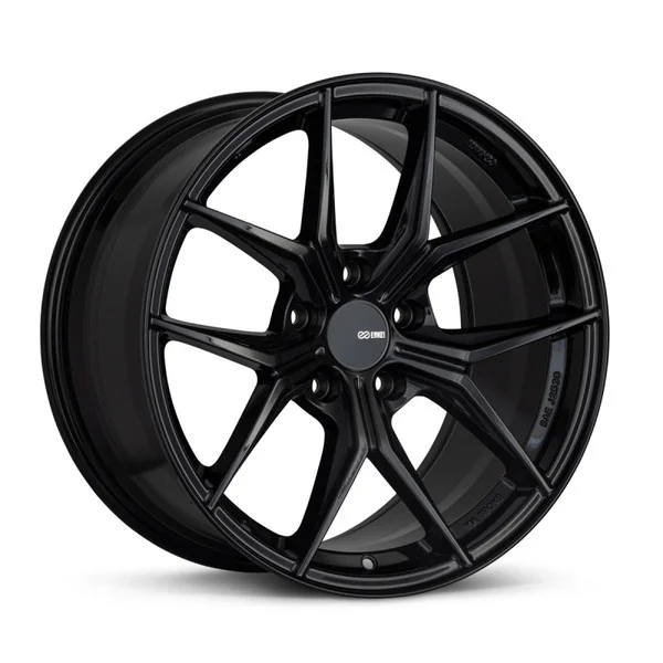 Enkei TSR-X 18×9.5 40mm Offset 5×120 BP Gloss Black Wheel – 529-895-1240BK