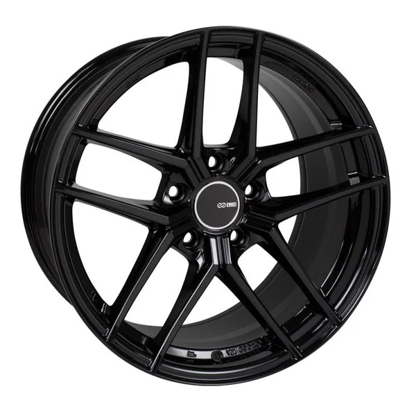 Enkei TY5 18×8 5×108 40mm Offset 72.6mm Bore Black Wheel – 498-880-3140BK