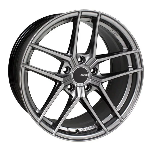 Enkei TY5 18×8 5×114.3 40mm Offset 72.6mm Bore Hyper Silver Wheel – 498-880-6540HS