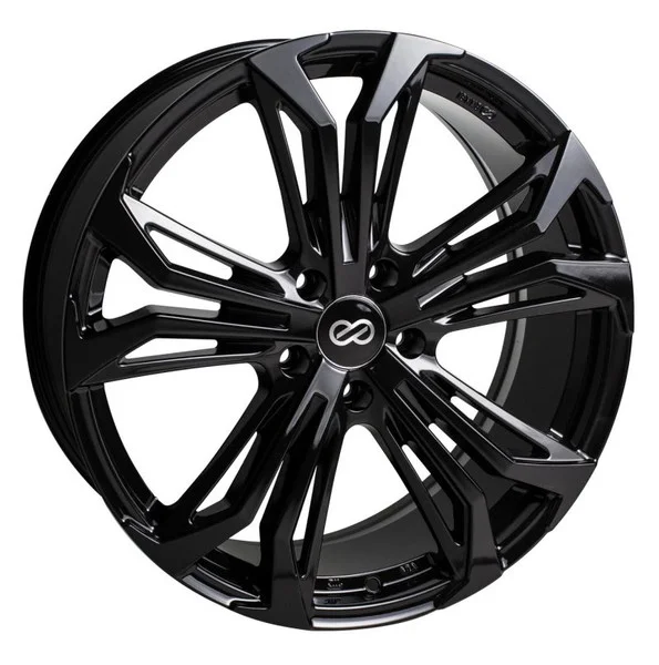 Enkei Vortex 5 Wheel 18×8 38mm Offset 5×114.3 72.6mm Bore Black Paint Wheel – 510-880-6538BK