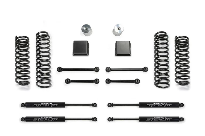 Fabtech Sport II System, 3 in. Lift w/ Stealth Shocks For 20-22 Jeep JT 4WD Diesel. – K4193M