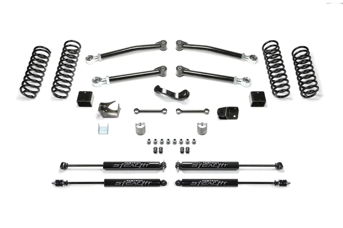 Fabtech Trail, 3 in. Lift w/ Stealth Shocks For 07-18 Jeep JK 2-Door. – K4089M