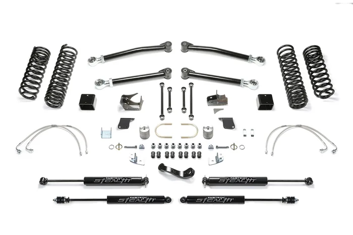 Fabtech Trail LT, 5 in. Lift w/ Stealth Shocks For 07-18 Jeep JK 4-Door. – K4070M