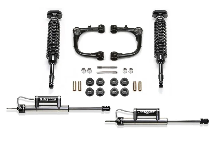 Fabtech UCA and Dirt Logic 2.5 Coilover System, 3 in. Lift w/ Dirt Logic Resi Remote Reservoir Shocks For 05-14 Toyota Tacoma 2WD/4WD. – K7032DL