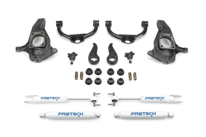 Fabtech Ultimate System, 3.5 in. Lift w/ Performance Shocks For 11-19 GM C/K2500Hd/3500Hd. – K1055