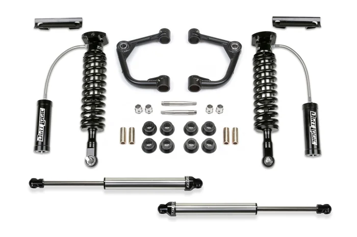 Fabtech Uniball UCA System, 2 in. Lift w/ Dirt Logic 2.5 Resi and 2.25 For 15-20 Ford F150 4WD. – K2246DL