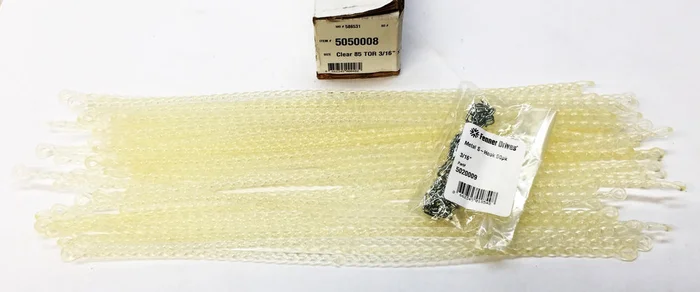 Fenner Drives Clear 85 Twisted O-Ring Pack (50pcs) 3/16″ x 14″ 5050008C NOS