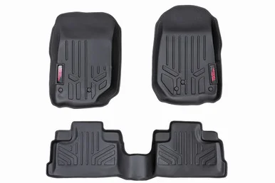 Floor Mats FR & RR 4 Door Jeep Wrangler JK 2WD/4WD (07-13)