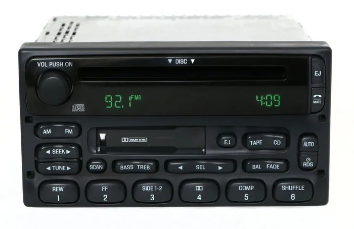 Ford Explorer 1998-01 Mercury Mach Radio AM FM CD Cassette Player XL2F-18C868-CA