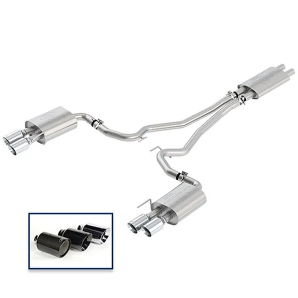 Ford Racing 2018 Mustang Gt 5.0L Cat-Back Touring Exhaust System w/Chrome Tips – M-5200-M8TCA