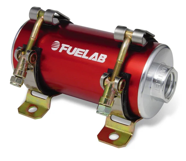Fuelab Prodigy High Flow Carb In-Line Fuel Pump – 1800 HP – Red – 41403-2
