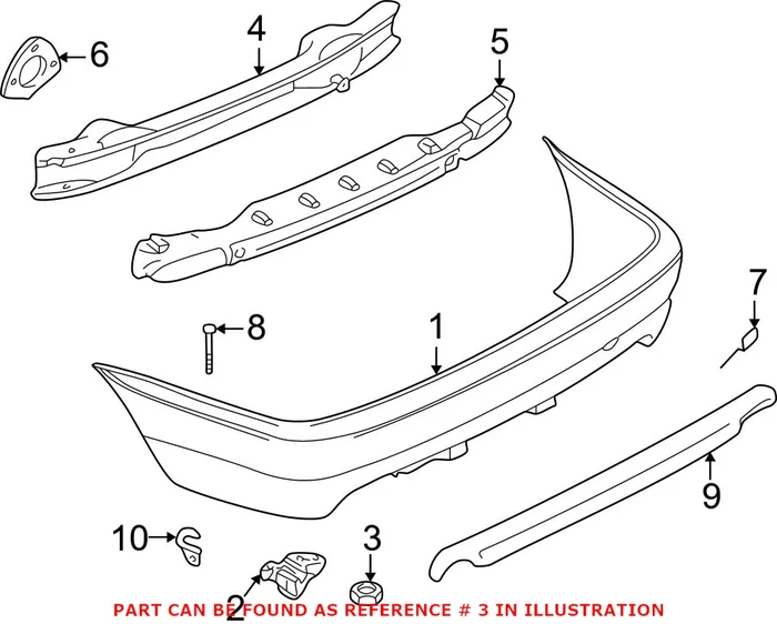 Genuine BMW 07147134319 – Bumper Cover Nut