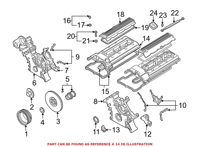 Genuine BMW 11121406776 – Engine Valve Cover