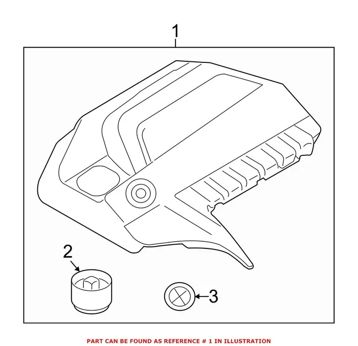 Genuine BMW 11127614291 – Engine Cover