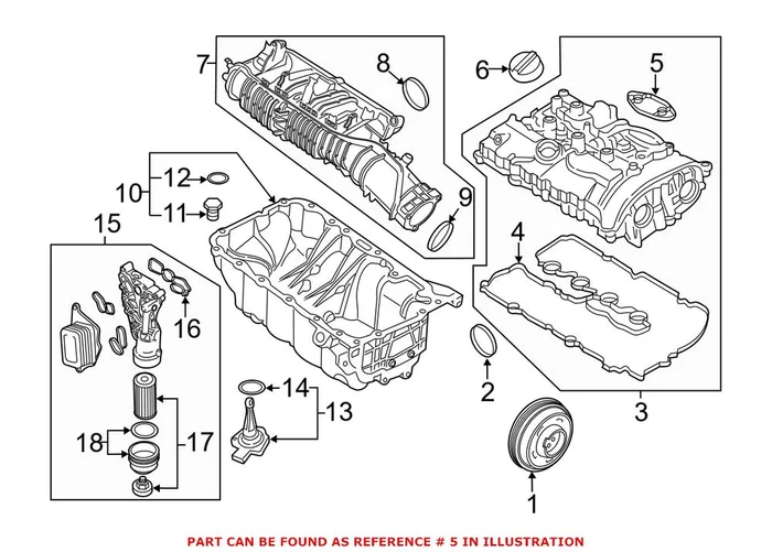 Genuine BMW 11128618520 – Engine Valve Cover Gasket