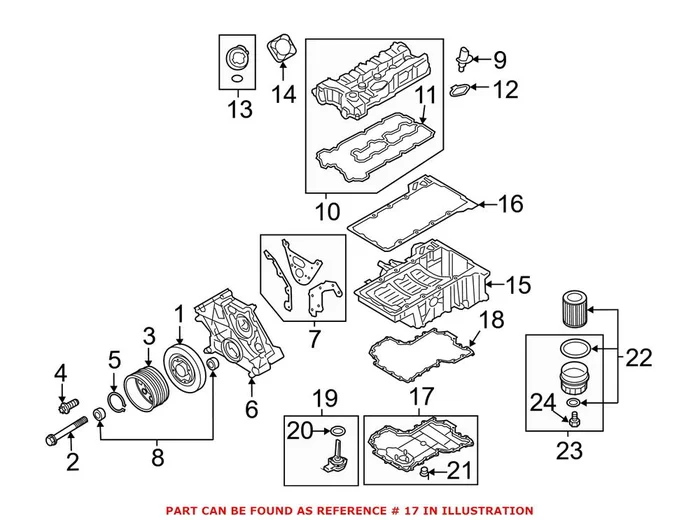 Genuine BMW 11137570694 – Engine Oil Pan