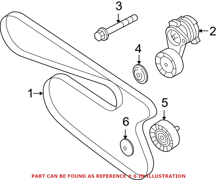 Genuine BMW 11287535867 – Accessory Drive Belt Idler Pulley Cap