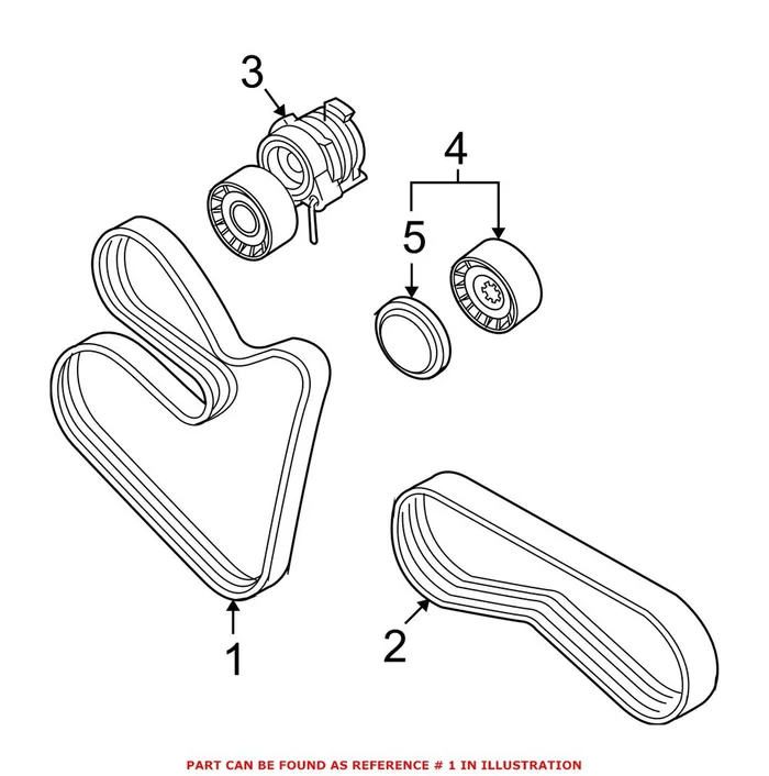 Genuine BMW 11287631817 – Serpentine Belt