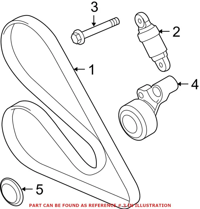 Genuine BMW 11287839136 – Belt Tensioner Bolt