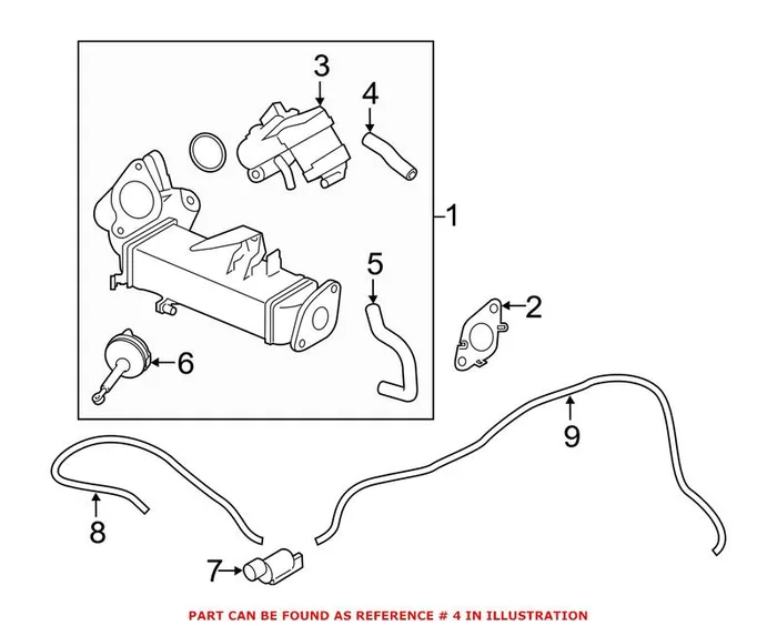 Genuine BMW 11718507309 – Engine Coolant Hose (Upper)