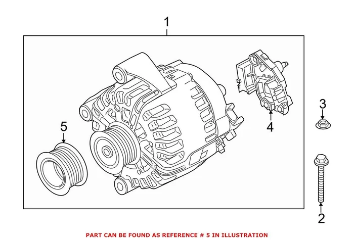 Genuine BMW 12317801125 – Alternator Pulley