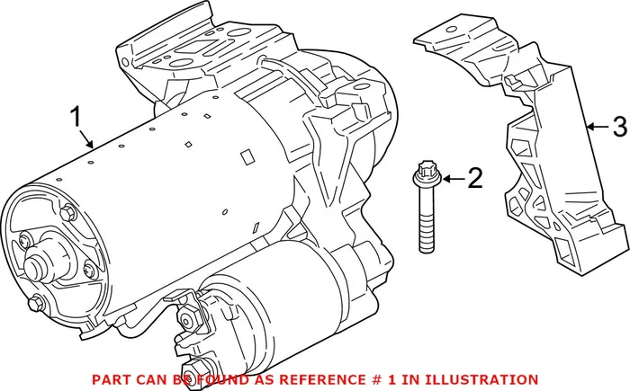 Genuine BMW 12418621840 – Starter