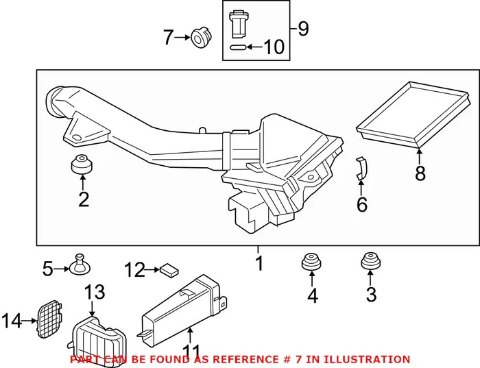 Genuine BMW 13907515387 – Air Filter Housing Lid Clip