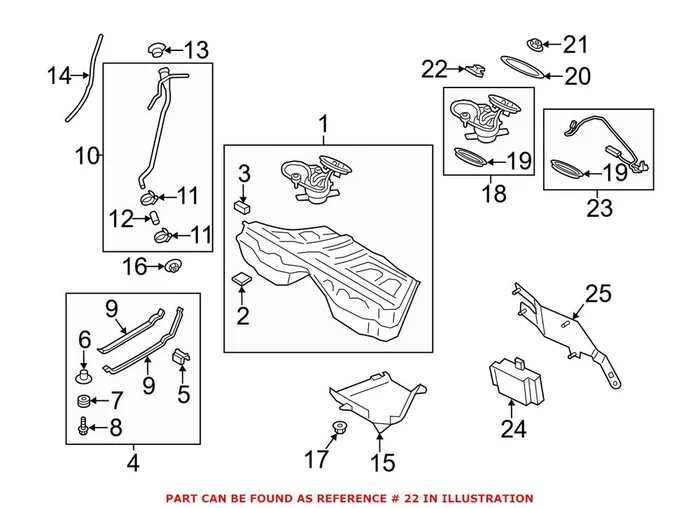 Genuine BMW 16137333588 – Fuel Temperature Sensor
