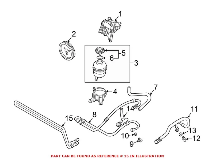 Genuine BMW 17102282339 – Power Steering Cooler (Front)