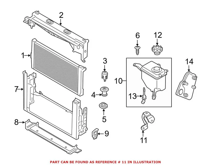Genuine BMW 17137576092 – Air Cleaner Bracket