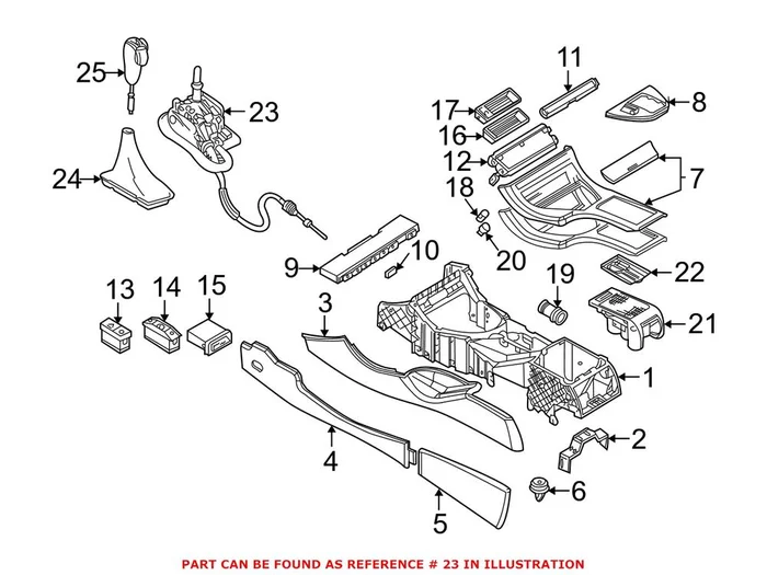 Genuine BMW 25167525328 – Automatic Transmission Shifter Linkage