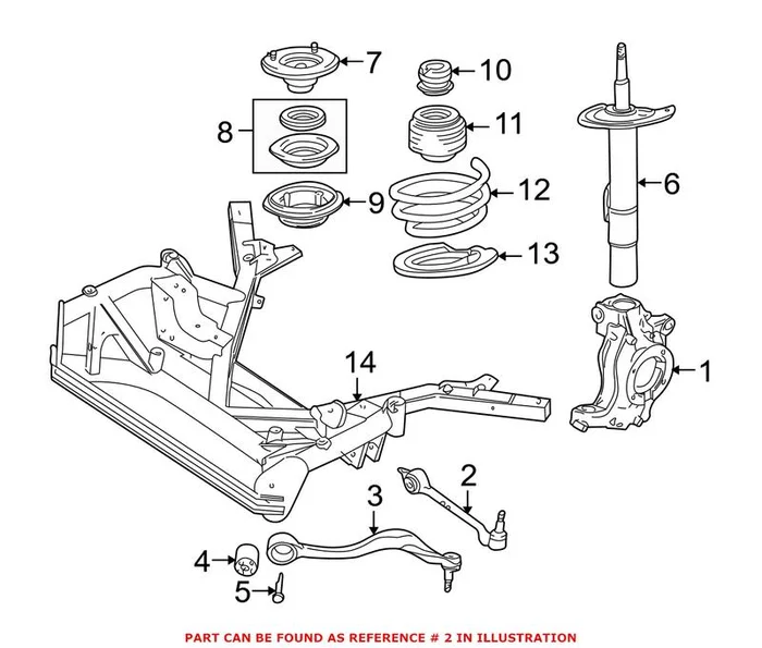 Genuine BMW 31106750561 – Suspension Control Arm (Front Left Rearward)