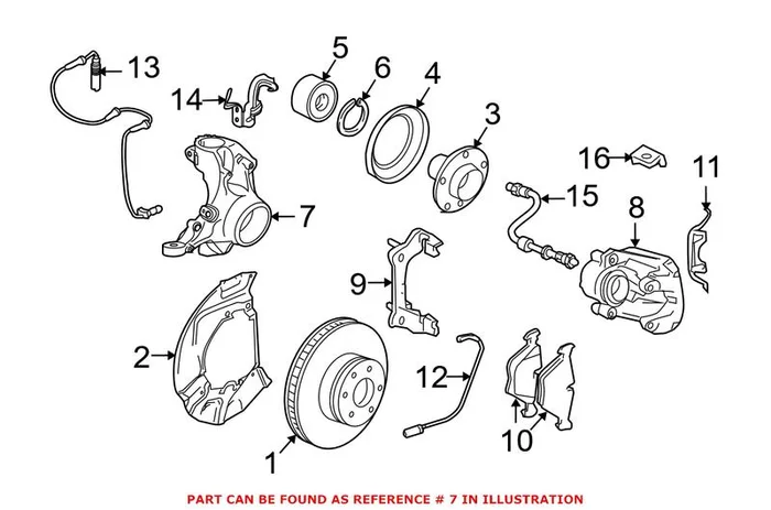 Genuine BMW 31216768315 – Steering Knuckle (Front Left)
