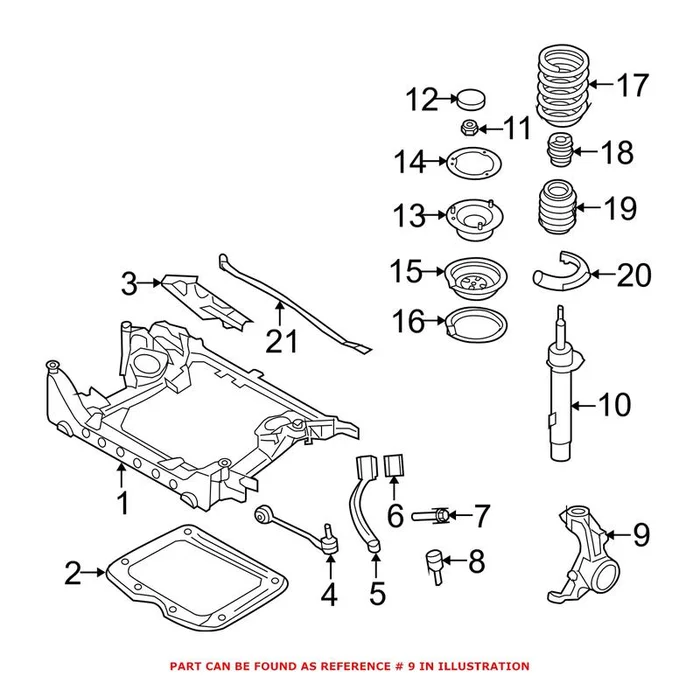 Genuine BMW 31216768995 – Steering Knuckle (Front Left)