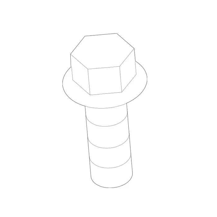 Genuine BMW 31306795151 – Suspension Strut Mount Bolt