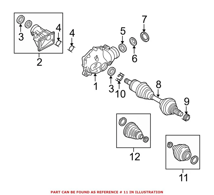Genuine BMW 31607529203 – CV Joint Boot Kit