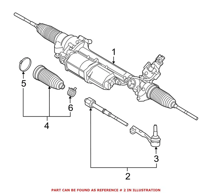 Genuine BMW 32106858672 – Steering Tie Rod End